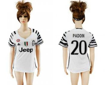 Women's Juventus #20 Padoin Sec Away Soccer Club Jersey