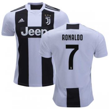 Women's Juventus #7 Cristiano Ronaldo Home Soccer Club Jersey