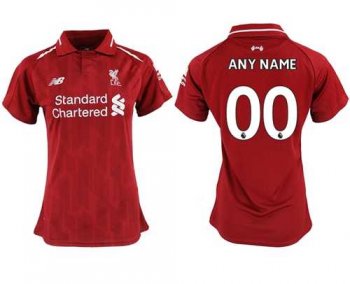 Women's Liverpool Personalized Home Soccer Club Jersey