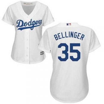 Women's Los Angeles Dodgers #35 Cody Bellinger White Home Stitched MLB Jersey