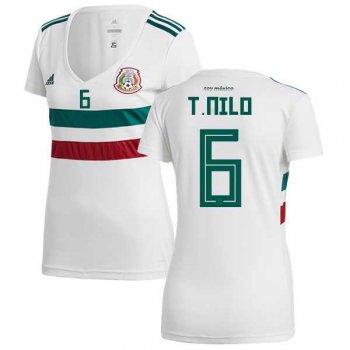 Women's Mexico #6 T.Nilo Away Soccer Country Jersey