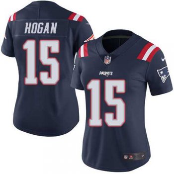 Women's New England Patriots #15 Chris Hogan Nike Navy Color Rush Limited Jersey