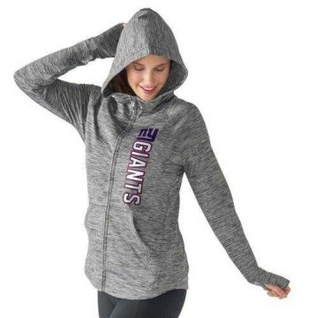 Women's NFL New York Giants G-III 4Her by Carl Banks Recovery Full-Zip Hoodie Heathered Gray