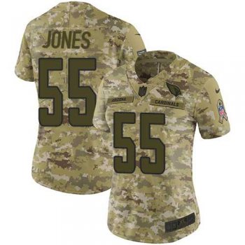 Women's Nike Arizona Cardinals #55 Chandler Jones Camo Stitched NFL Limited 2018 Salute to Service Jersey