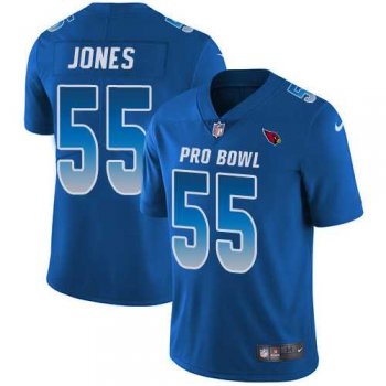 Women's Nike Arizona Cardinals #55 Chandler Jones Royal Stitched NFL Limited NFC 2018 Pro Bowl Jersey