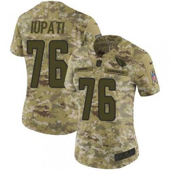 Women's Nike Arizona Cardinals #76 Mike Iupati Camo Stitched NFL Limited 2018 Salute to Service Jersey