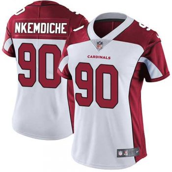 Women's Nike Arizona Cardinals #90 Robert Nkemdiche White Stitched NFL Vapor Untouchable Limited Jersey