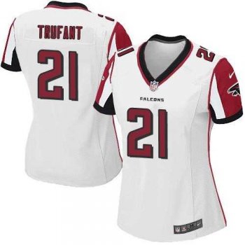 Women's Nike Atlanta Falcons #21 Desmond Trufant White Stitched NFL Elite Jersey