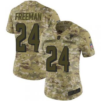 Women's Nike Atlanta Falcons #24 Devonta Freeman Camo Stitched NFL Limited 2018 Salute to Service Jersey