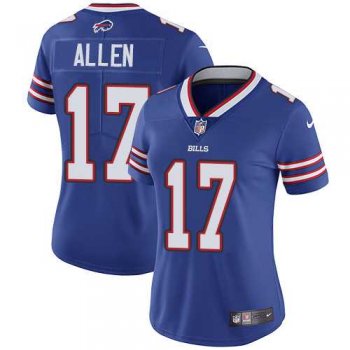 Women's Nike Buffalo Bills #17 Josh Allen Royal Blue Team Color Stitched NFL Vapor Untouchable Limited Jersey