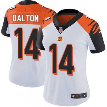 Women's Nike Cincinnati Bengals #14 Andy Dalton White Stitched NFL Vapor Untouchable Limited Jersey