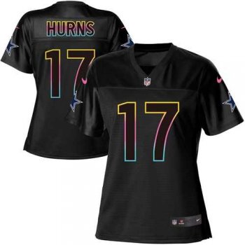 Women's Nike Dallas Cowboys #17 Allen Hurns Black NFL Fashion Game Jersey