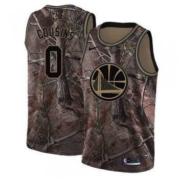 Women's Nike Golden State Warriors #0 DeMarcus Cousins Camo NBA Swingman Realtree Collection Jersey