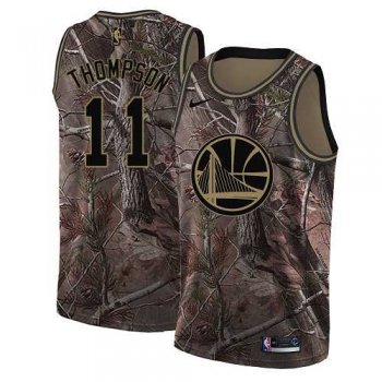 Women's Nike Golden State Warriors #11 Klay Thompson Camo NBA Swingman Realtree Collection Jersey