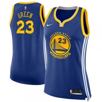 Women's Nike Golden State Warriors #23 Draymond Green Blue NBA Swingman Icon Edition Jersey