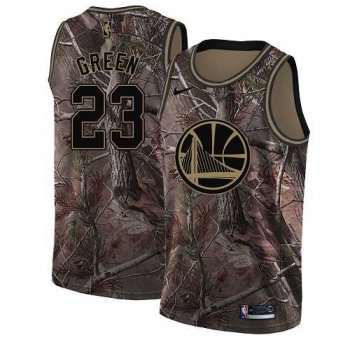 Women's Nike Golden State Warriors #23 Draymond Green Camo NBA Swingman Realtree Collection Jersey