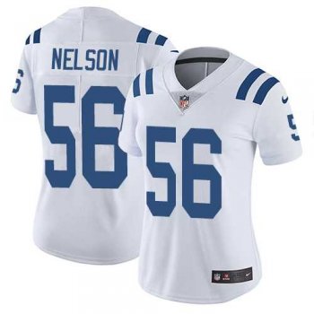 Women's Nike Indianapolis Colts #56 Quenton Nelson White Stitched NFL Vapor Untouchable Limited Jersey