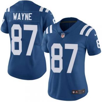 Women's Nike Indianapolis Colts #87 Reggie Wayne Royal Blue Team Color Stitched NFL Vapor Untouchable Limited Jersey