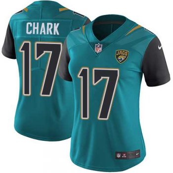 Women's Nike Jacksonville Jaguars #17 DJ Chark Teal Green Team Color Stitched NFL Vapor Untouchable Limited Jersey