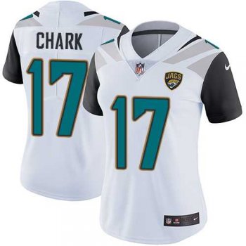 Women's Nike Jacksonville Jaguars #17 DJ Chark White Stitched NFL Vapor Untouchable Limited Jersey