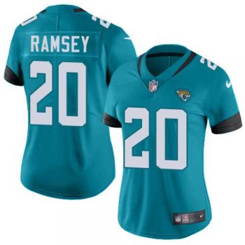 Women's Nike Jacksonville Jaguars #20 Jalen Ramsey Teal Green Alternate Stitched NFL Vapor Untouchable Limited Jersey