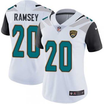 Women's Nike Jacksonville Jaguars #20 Jalen Ramsey White Stitched NFL Vapor Untouchable Limited Jersey