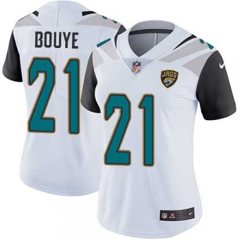 Women's Nike Jacksonville Jaguars #21 A.J. Bouye White Stitched NFL Vapor Untouchable Limited Jersey