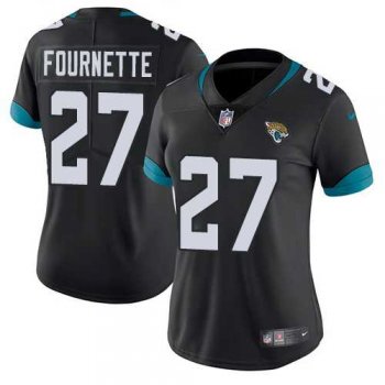 Women's Nike Jacksonville Jaguars #27 Leonard Fournette Black Alternate Stitched NFL Vapor Untouchable Limited Jersey