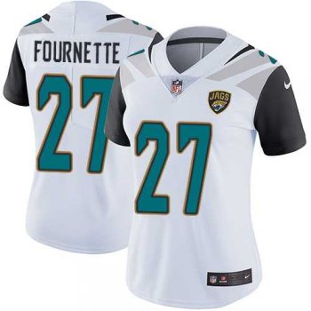 Women's Nike Jacksonville Jaguars #27 Leonard Fournette White Stitched NFL Vapor Untouchable Limited Jersey