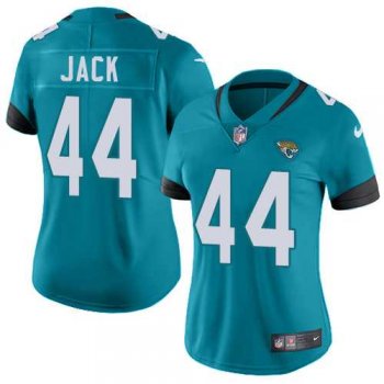 Women's Nike Jacksonville Jaguars #44 Myles Jack Teal Green Team Color Stitched NFL Vapor Untouchable Limited Jersey