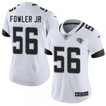 Women's Nike Jacksonville Jaguars #56 Dante Fowler Jr White Stitched NFL Vapor Untouchable Limited Jersey