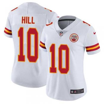 Women's Nike Kansas City Chiefs #10 Tyreek Hill White Stitched NFL Vapor Untouchable Limited Jersey