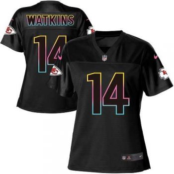 Women's Nike Kansas City Chiefs #14 Sammy Watkins Black NFL Fashion Game Jersey