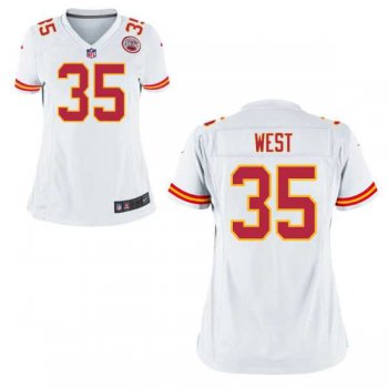 Women's Nike Kansas City Chiefs #35 Charcandrick West White Game Jersey