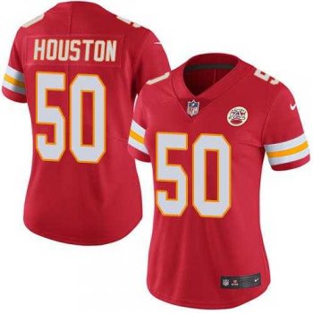 Women's Nike Kansas City Chiefs #50 Justin Houston Red Stitched NFL Limited Rush Jersey