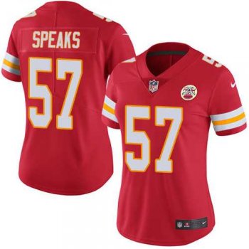 Women's Nike Kansas City Chiefs #57 Breeland Speaks Red Team Color Stitched NFL Vapor Untouchable Limited Jersey