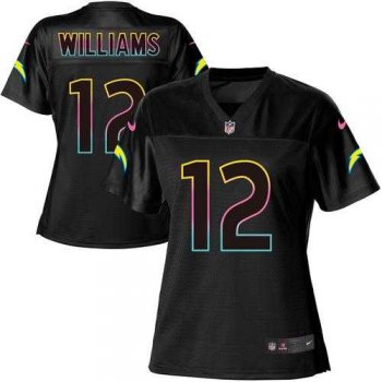 Women's Nike Los Angeles Chargers #12 Mike Williams Black NFL Fashion Game Jersey