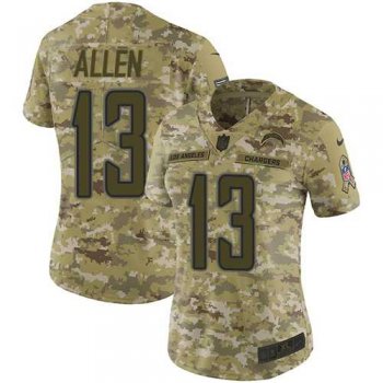 Women's Nike Los Angeles Chargers #13 Keenan Allen Camo Stitched NFL Limited 2018 Salute to Service Jersey