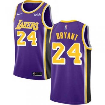 Women's Nike Los Angeles Lakers #24 Kobe Bryant Purple NBA Swingman Statement Edition Jersey