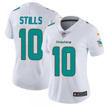 Women's Nike Miami Dolphins #10 Kenny Stills White Stitched NFL Vapor Untouchable Limited Jersey