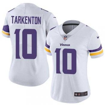 Women's Nike Minnesota Vikings #10 Fran Tarkenton White Stitched NFL Vapor Untouchable Limited Jersey