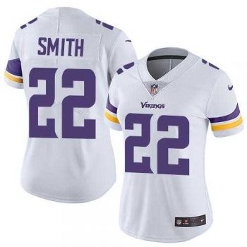 Women's Nike Minnesota Vikings #22 Harrison Smith White Stitched NFL Vapor Untouchable Limited Jersey