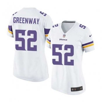 Women's Nike Minnesota Vikings #52 Chad Greenway White Elite Jersey