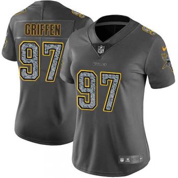 Women's Nike Minnesota Vikings #97 Everson Griffen Gray Static NFL Vapor Untouchable Limited Jersey