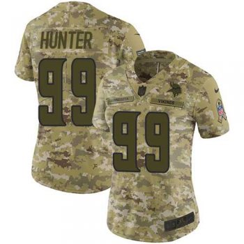 Women's Nike Minnesota Vikings #99 Danielle Hunter Camo Stitched NFL Limited 2018 Salute to Service Jersey