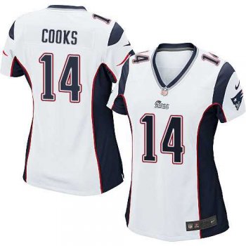 Women's Nike New England Patriots #14 Brandin Cooks White Stitched NFL New Elite Jersey