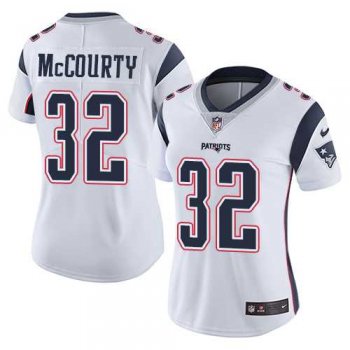 Women's Nike New England Patriots #32 Devin McCourty White Stitched NFL Vapor Untouchable Limited Jersey