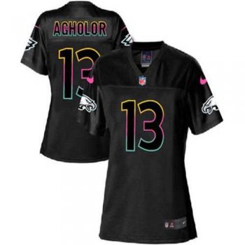 Women's Nike Philadelphia Eagles #13 Nelson Agholor Black NFL Fashion Game Jersey