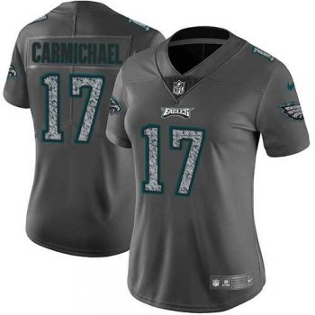 Women's Nike Philadelphia Eagles #17 Harold Carmichael Gray Static NFL Vapor Untouchable Limited Jersey