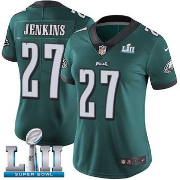 Women's Nike Philadelphia Eagles #27 Malcolm Jenkins Midnight Green Team Color Super Bowl LII Stitched NFL Vapor Untouchable Limited Jersey